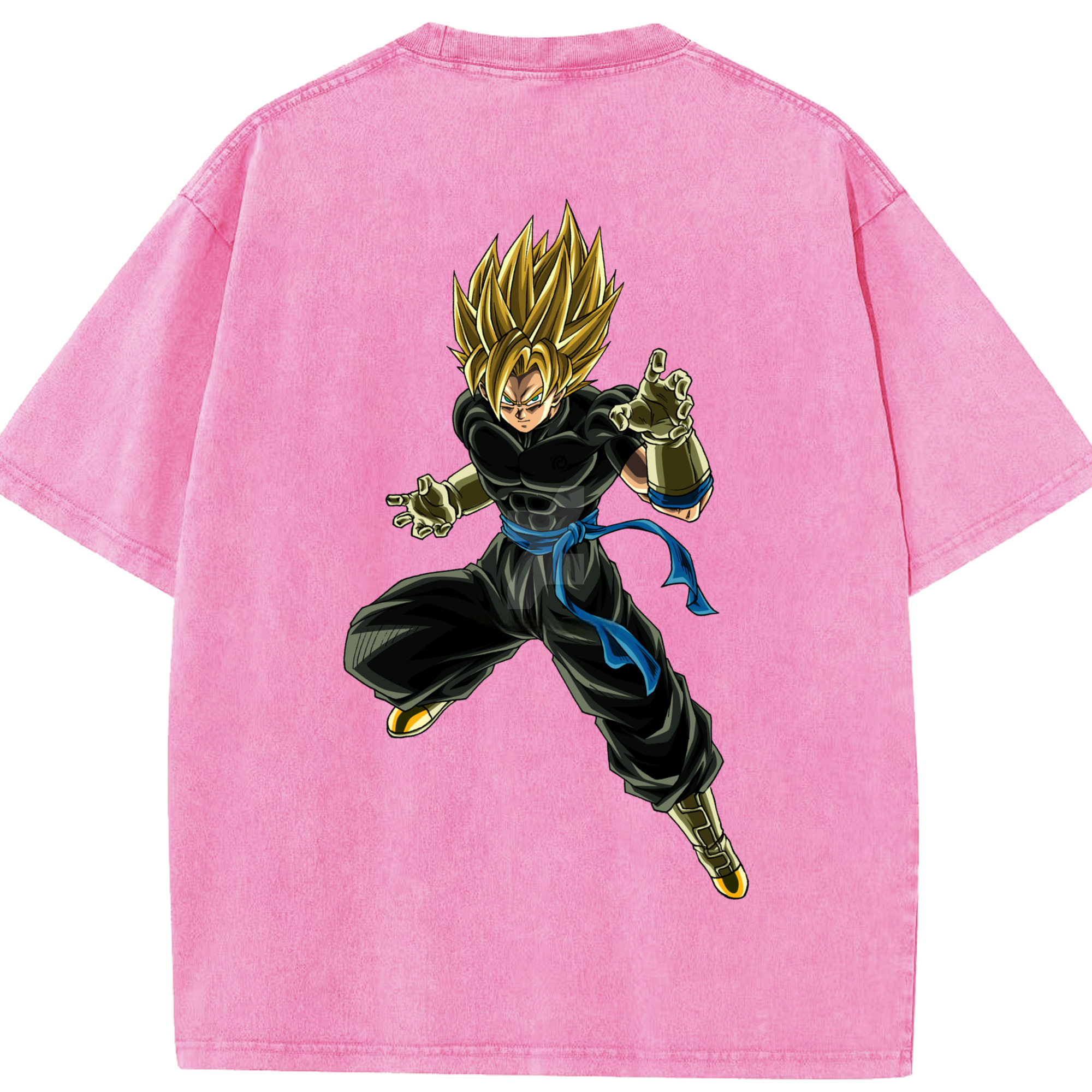 （画像用） ドラゴンボール ベジット DRAGON BALL Vegetto 綿100% ヴィンテージ風 半袖Tシャツ（背面プリント）